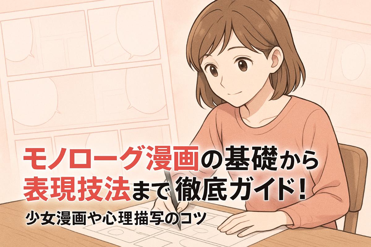 モノローグ漫画の基礎から表現技法まで徹底解説|少女漫画や心理描写のコツと実例比較