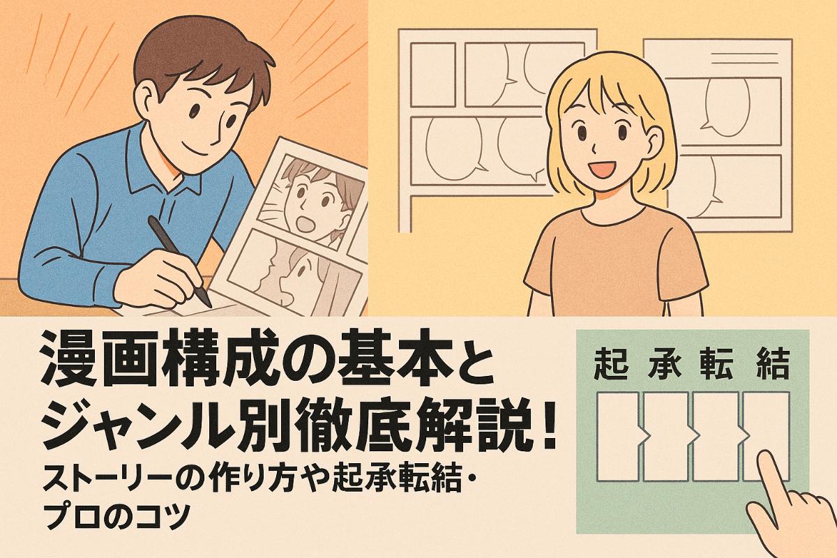 漫画構成の基本とジャンル別パターン徹底解説|ストーリーの作り方や起承転結・プロのコツも紹介