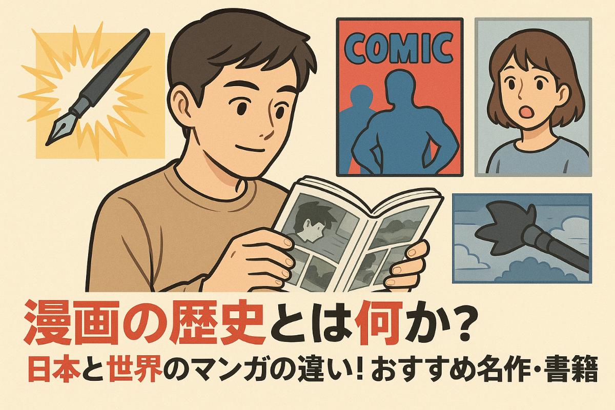 漫画の歴史とは何か日本と世界の違いとおすすめ名作・書籍まとめ