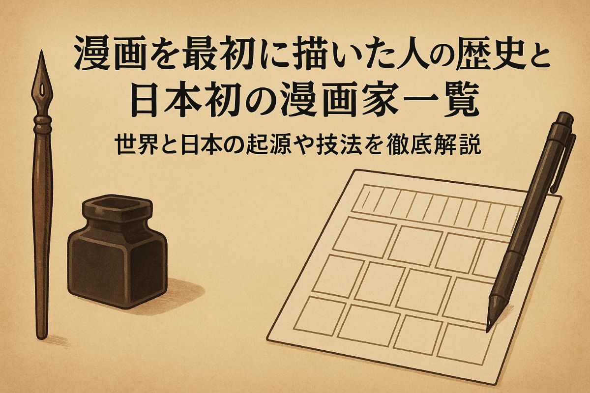 漫画を最初に書いた人の歴史と日本初の漫画家一覧｜世界と日本の起源や技法を徹底解説