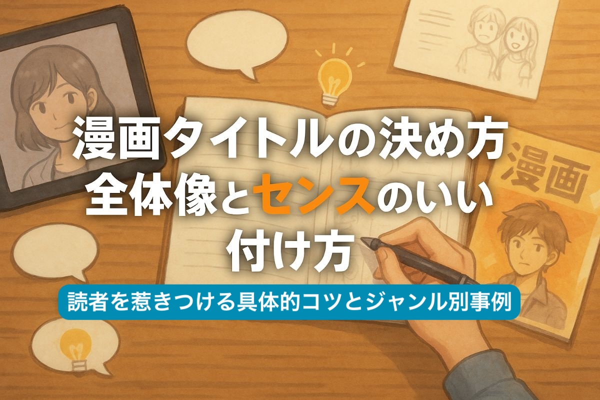 漫画タイトルの決め方の全体像とセンスのいい付け方｜読者を惹きつける具体的コツとジャンル別事例