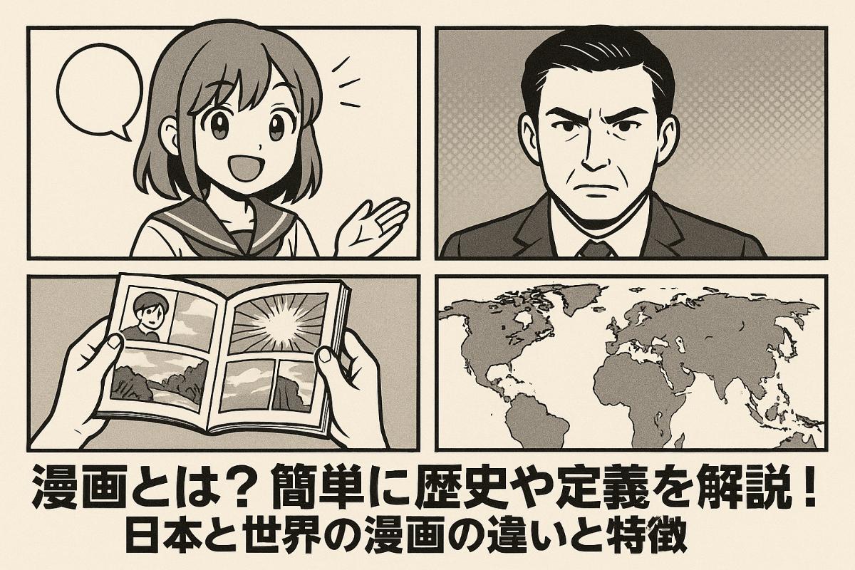 漫画とは簡単に歴史や定義を解説｜日本と世界の違いと特徴もわかりやすく紹介