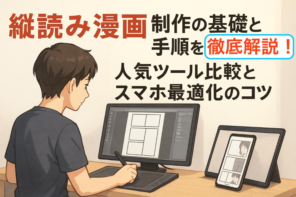 縦読み漫画制作の基礎と手順を徹底解説！人気ツール比較とスマホ最適化のコツ