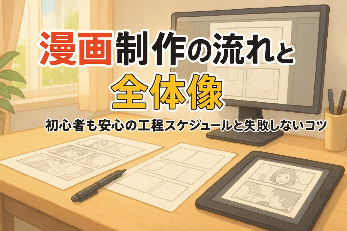 漫画制作の流れと全体像・基礎知識|初心者も安心の工程スケジュールと失敗しないコツ