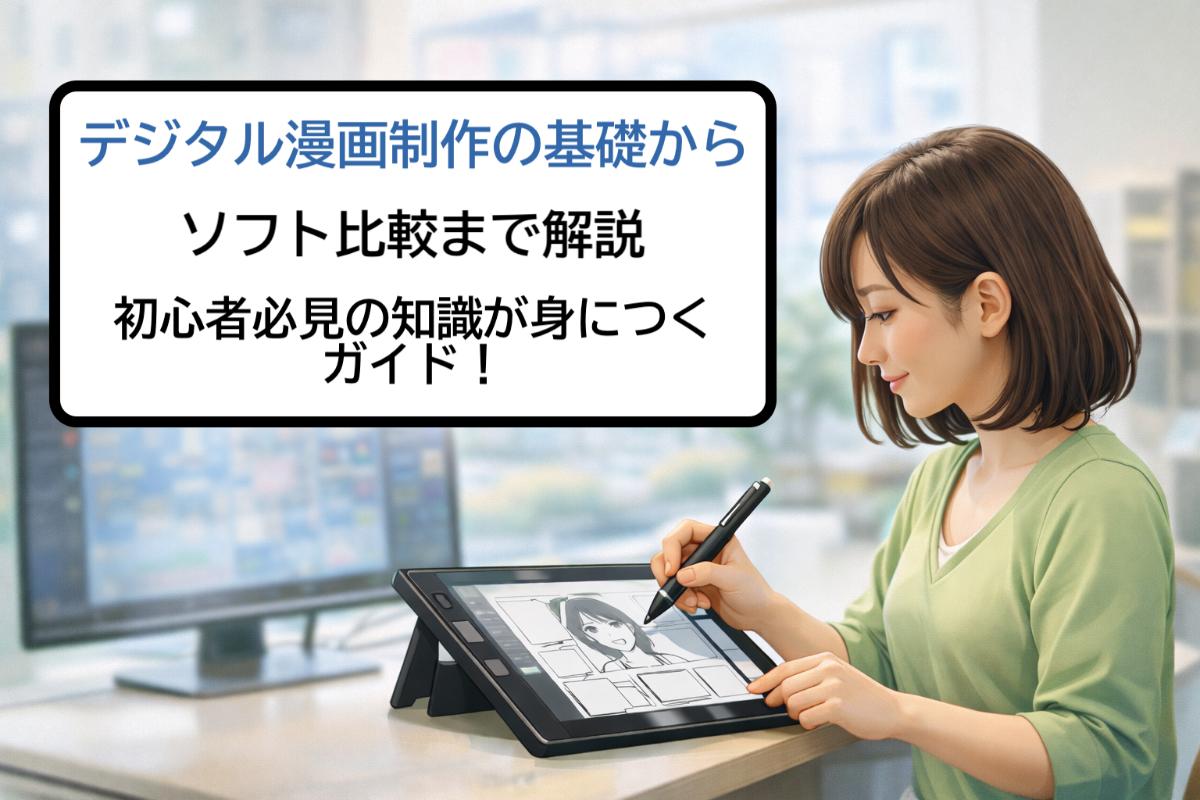 デジタル漫画制作の基礎からソフト比較まで解説・初心者必見の知識が身につくガイド！