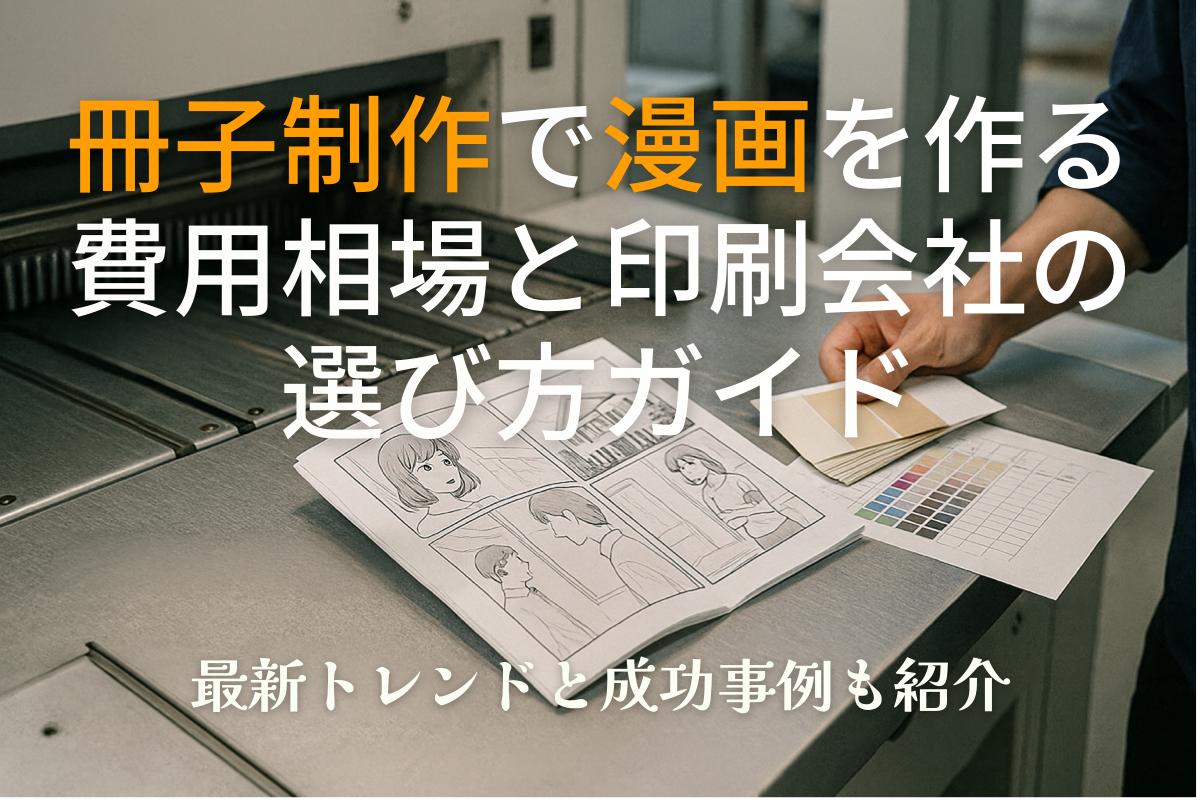 冊子制作で漫画を作る費用相場と印刷会社の選び方ガイド｜最新トレンドと成功事例も紹介