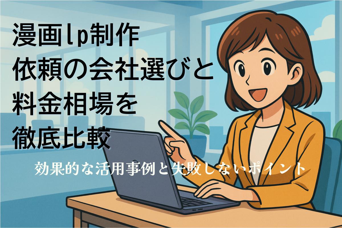 漫画lp制作依頼の会社選びと料金相場を徹底比較｜効果的な活用事例と失敗しないポイント
