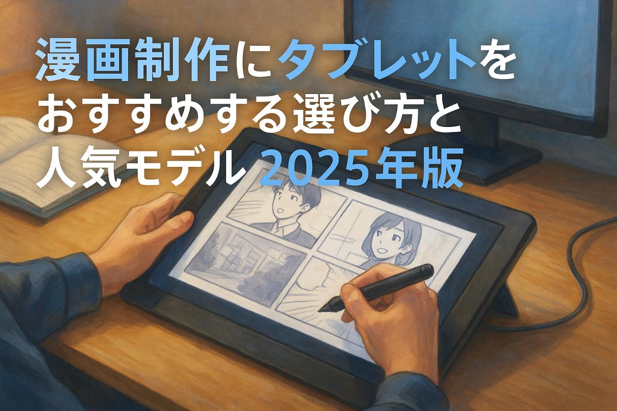 漫画制作にタブレットをおすすめする選び方と人気モデル2025年版
