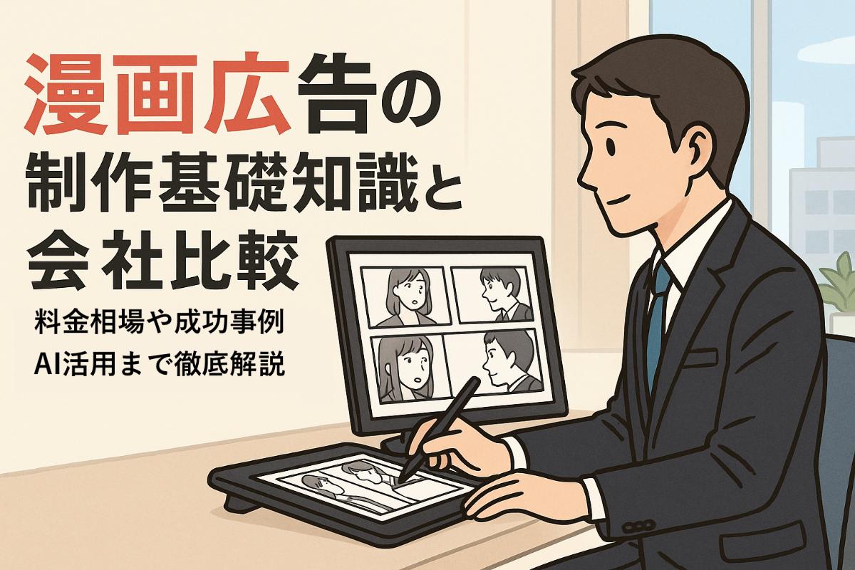 漫画広告の制作基礎知識と会社比較｜料金相場や成功事例・AI活用まで徹底解説