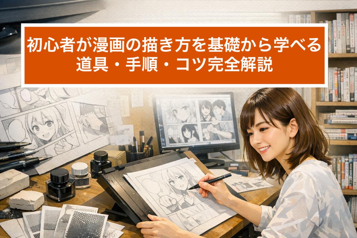 初心者が漫画の描き方を基礎から学べる｜道具・手順・コツ完全解説