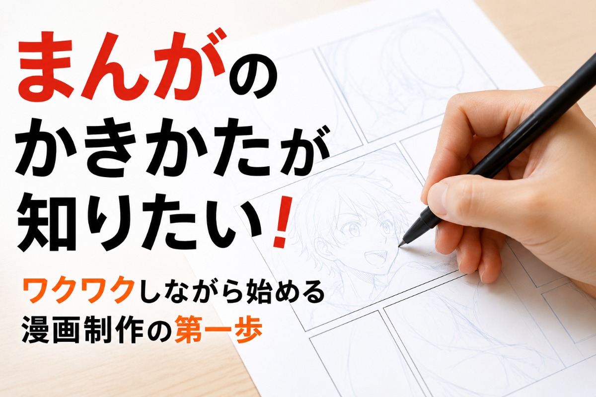 まんがのかきかたが知りたい！ワクワクしながら始める漫画制作の第一歩