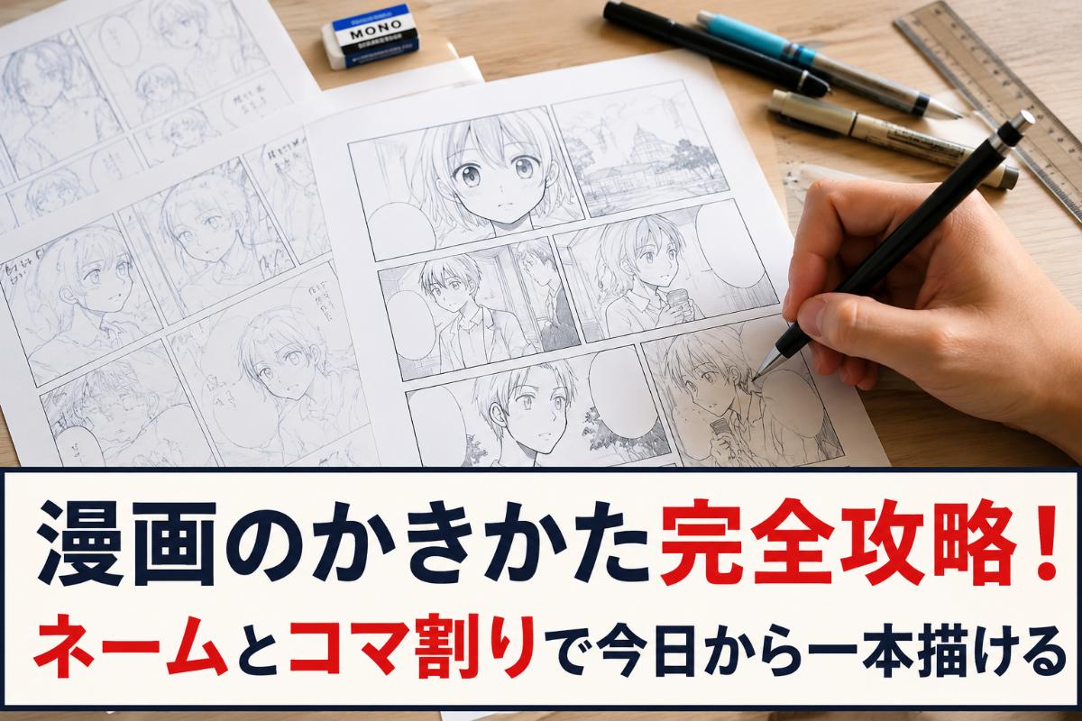 漫画のかきかた完全攻略！ネームとコマ割りで今日から一本描ける