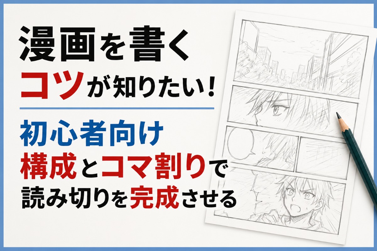 漫画を書くコツが知りたい！初心者向け構成とコマ割りで読み切りを完成させる