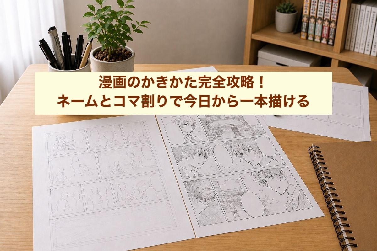 漫画のかきかた完全攻略！ネームとコマ割りで今日から一本描ける