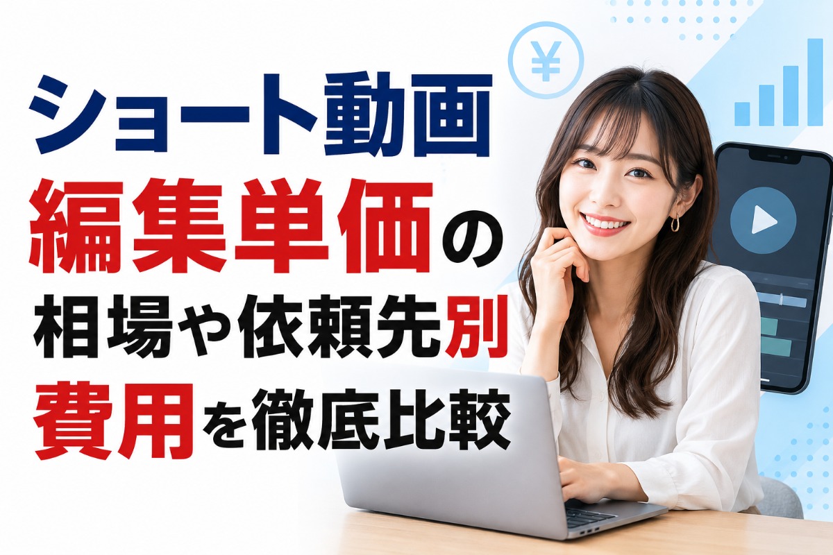 ショート動画編集単価の相場や依頼先別費用を徹底比較