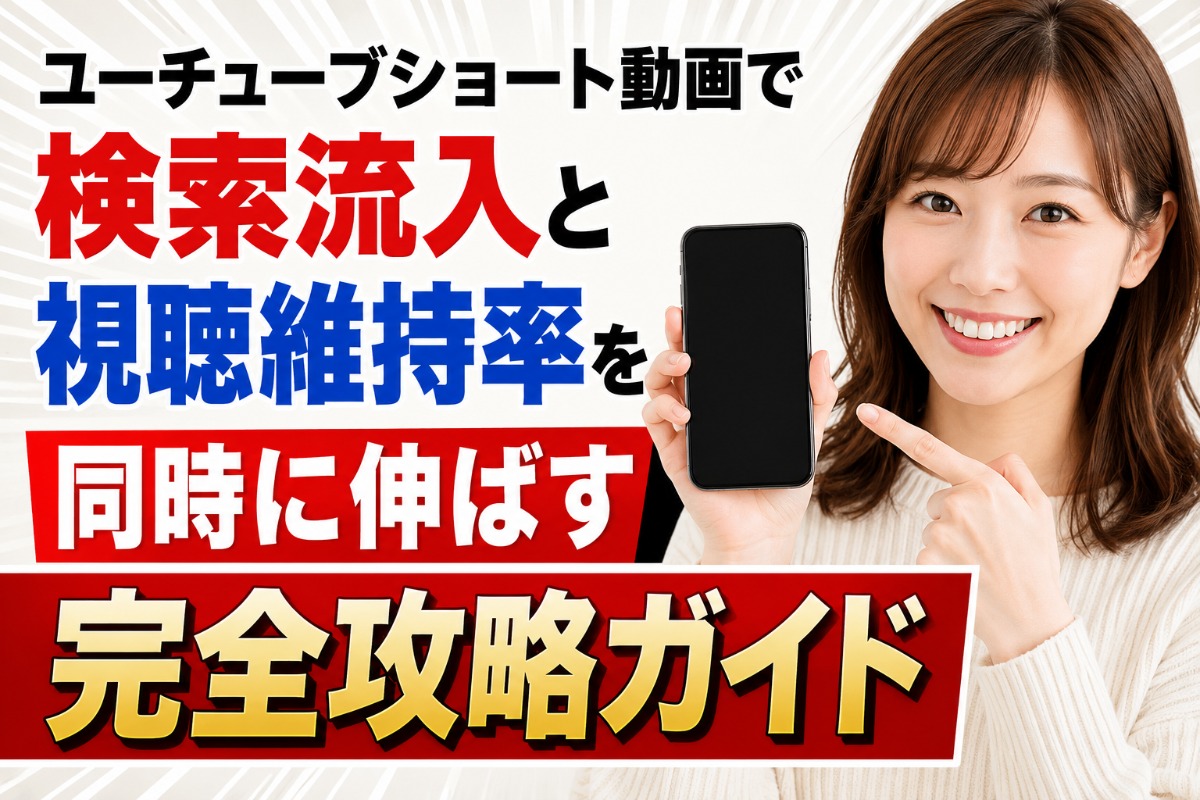 ユーチューブショート動画で検索流入と視聴維持率を同時に伸ばす完全攻略ガイド