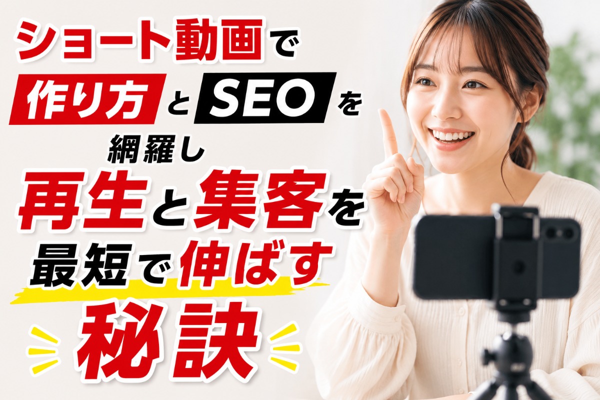 ショート動画で作り方とSEOを網羅し再生と集客を最短で伸ばす秘訣