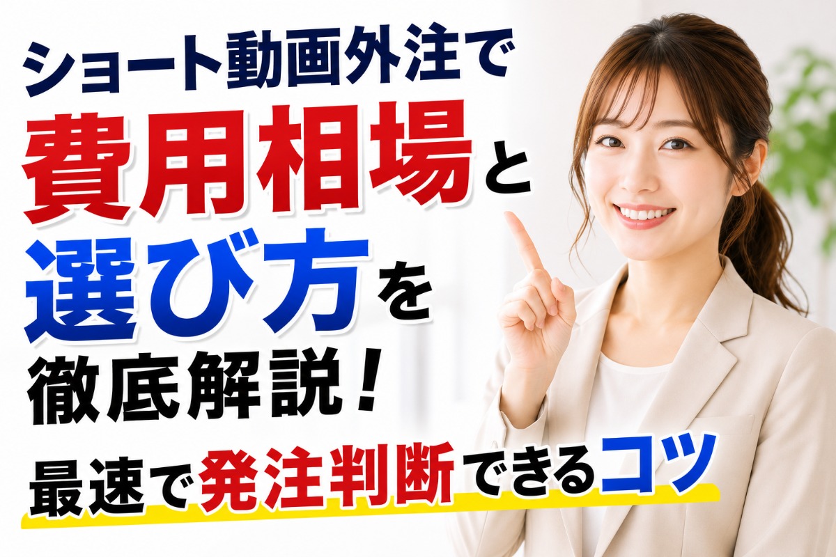 ショート動画外注で費用相場と選び方を徹底解説！最速で発注判断できるコツ