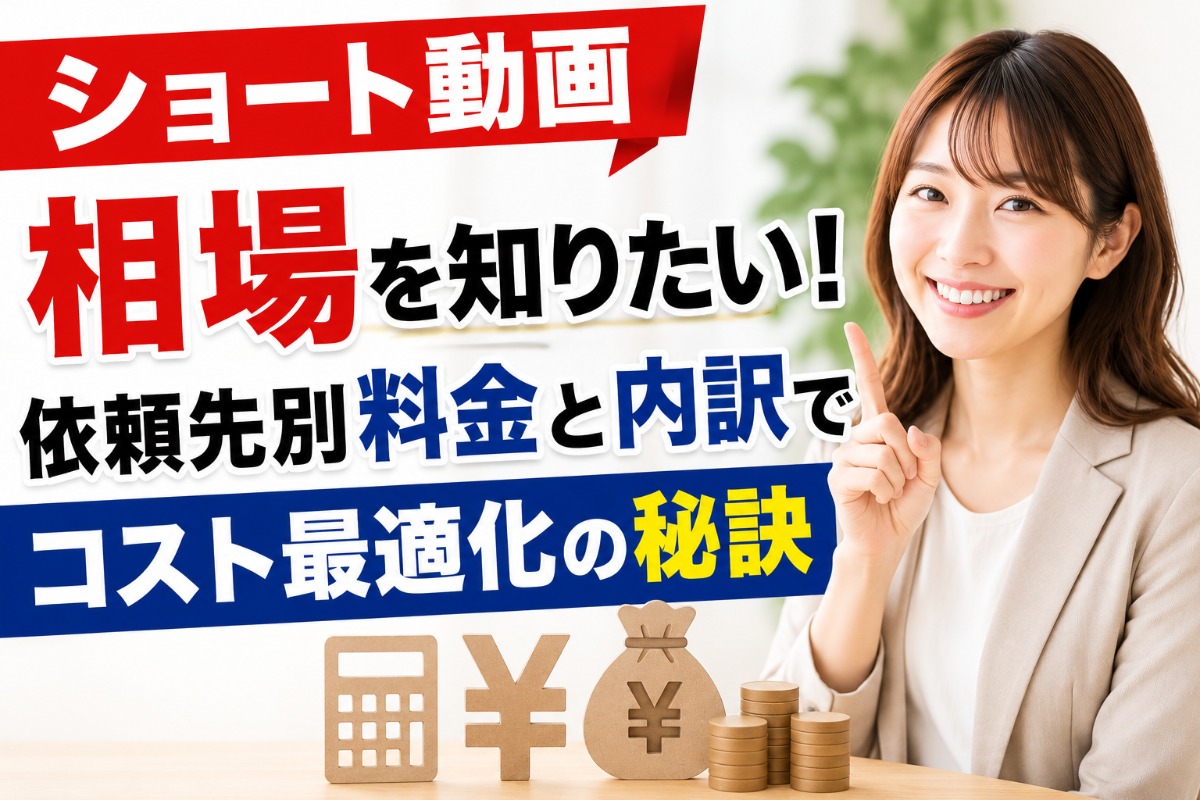 ショート動画相場を知りたい！依頼先別料金と内訳でコスト最適化の秘訣
