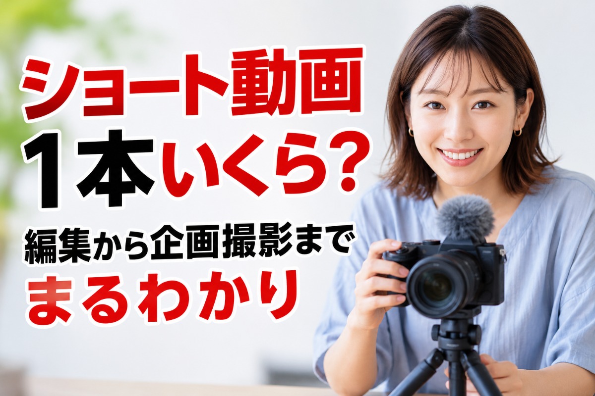 ショート動画1本いくら？編集から企画撮影までまるわかり