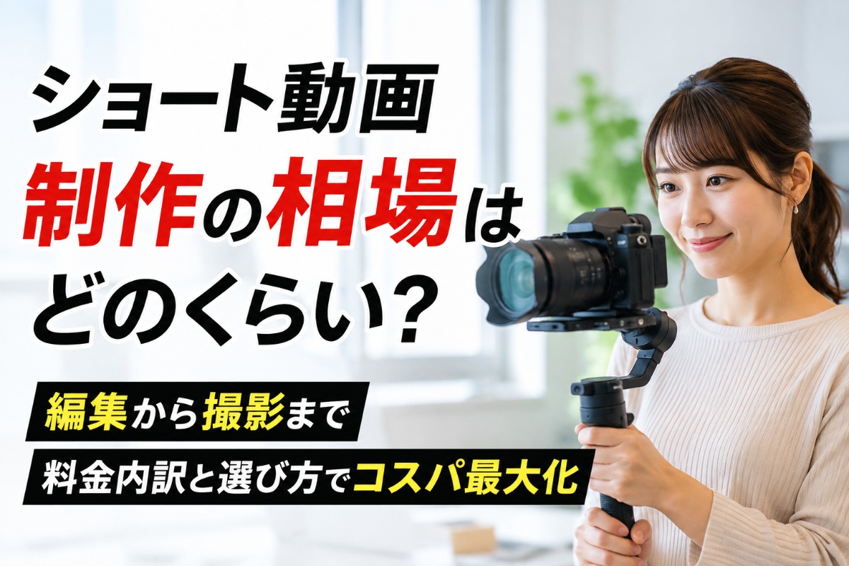 ショート動画制作の相場はどのくらい？編集から撮影まで料金内訳と選び方でコスパ最大化
