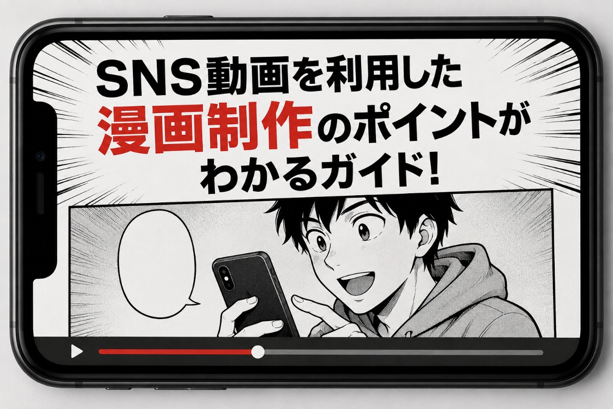 sns動画を利用した漫画制作のポイントがわかるガイド！