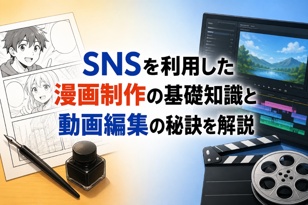 snsを利用した漫画制作の基礎知識と動画編集の秘訣を解説