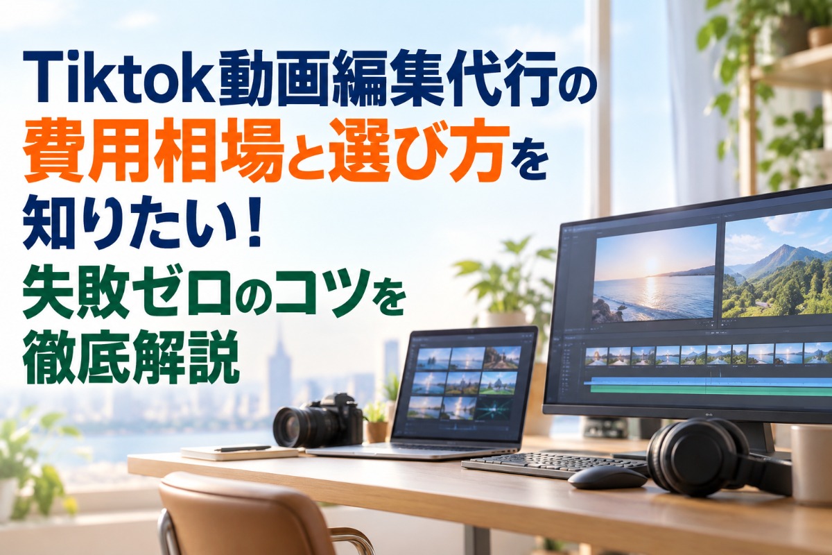 Tiktok動画編集代行の費用相場と選び方を知りたい！失敗ゼロのコツを徹底解説